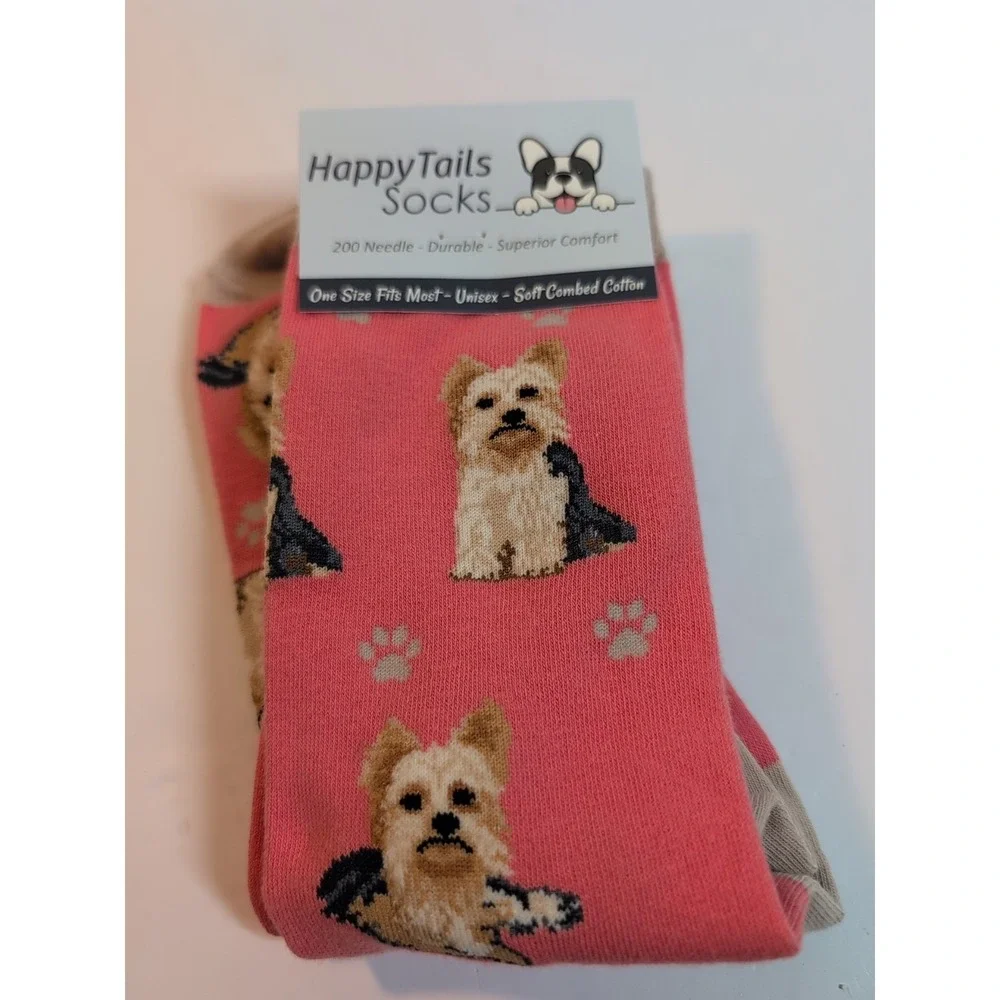 Happy Tails Yorkie Socks Pet Lovers One‎ Size Fit Most